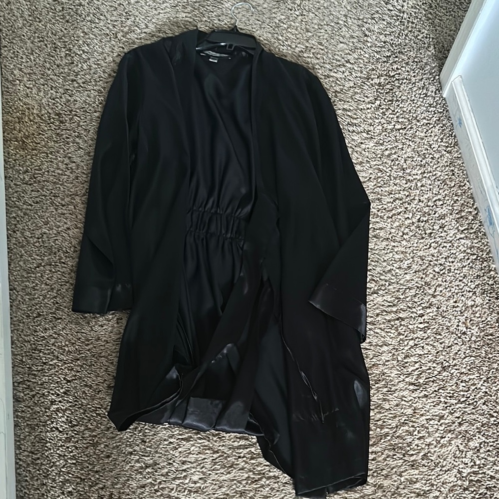 Morgan Taylor Shimmering Black Satin Garment